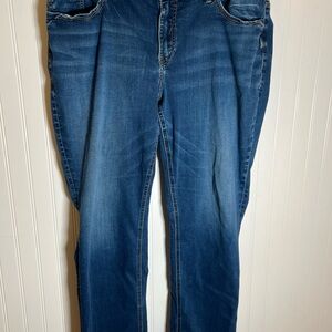 Silver Jeans “Avery Straight” Women’s Plus Size 24 High Rise Stretch